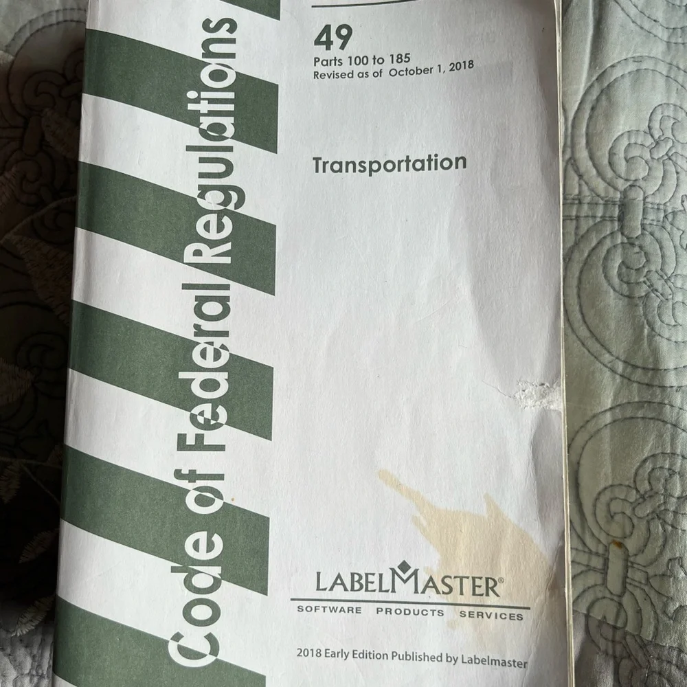 Code of Federal regulations book